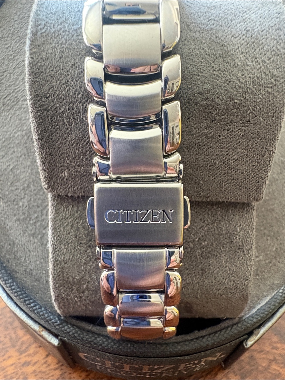 Citizen Eco-Drive Round Silver Watch Case in Rose Pink face - Picture 2 of 6